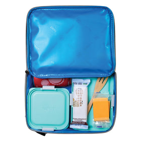 PackIt Freezable Classic Lunch Box Gray Fog | EcoFreeze Technology, Collapsible & Reusable for Work Lunches