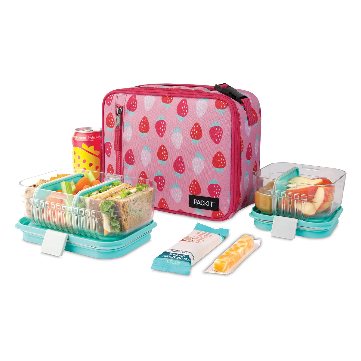 PackIt interior Eco-friendly gel lining keeps contents cool.