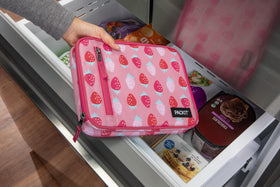 PackIt Sweet Strawberry color for stylish, reusable lunches.