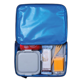 Eco-friendly front pocket for utensils and napkins on PackIt lunch box