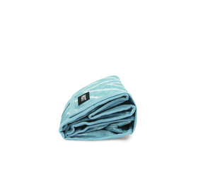 Interior view of PackIt Aqua Tie Dye lunch bag showing food-safe lining keeps meals protected.