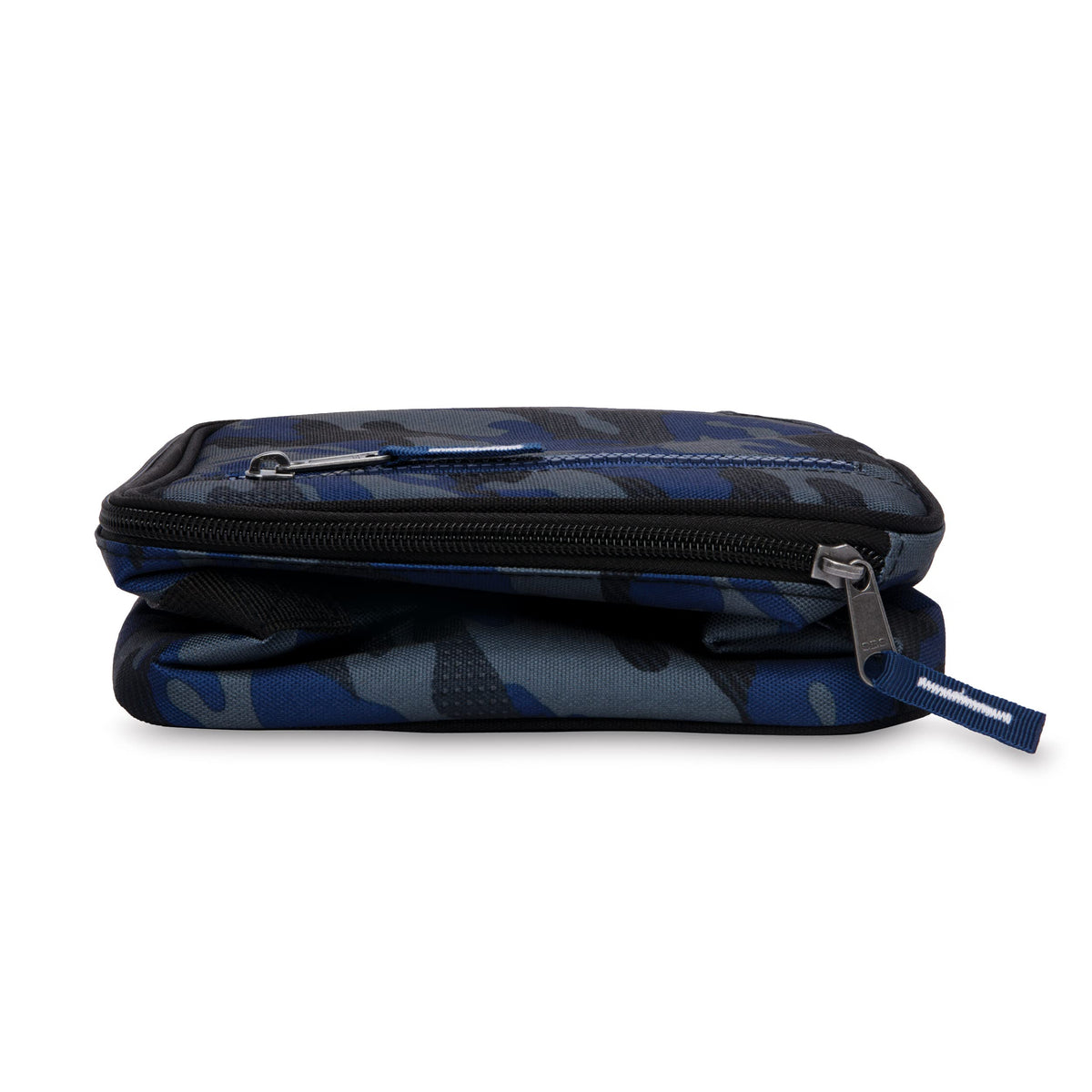 PackIt freezable lunch box with buckle handle clips to bags easily.