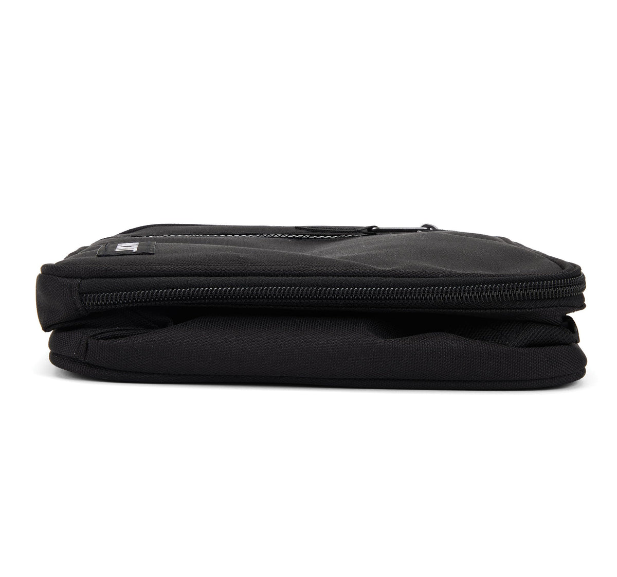 PackIt classic lunchbox buckle-handle-view allows attachment to backpacks for travel.