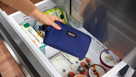 PackIt Freezable Snack Bag flat-folded for compact storage