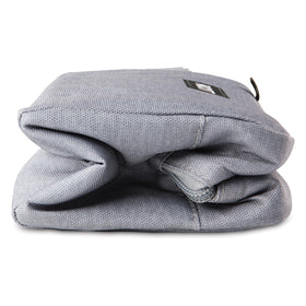 PackIt Freezable Snack Bag Grey Fog interior gel-walls keep snacks cool.