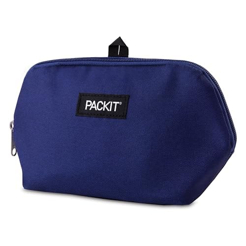 PackIt Freezable Snack Bag interior view with wipe-clean lining