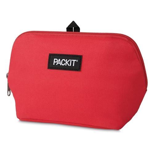 PackIt Freezable Snack Bag Poppy reusable design reduces waste while keeping snacks fresh.
