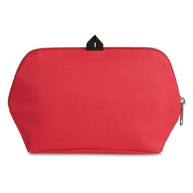 PackIt Freezable Snack Bag Poppy zip-closure securely locks in cool air during travel.