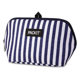 PackIt Freezable Snack Bag Seaside Stripe daily use reduces waste with reusable design