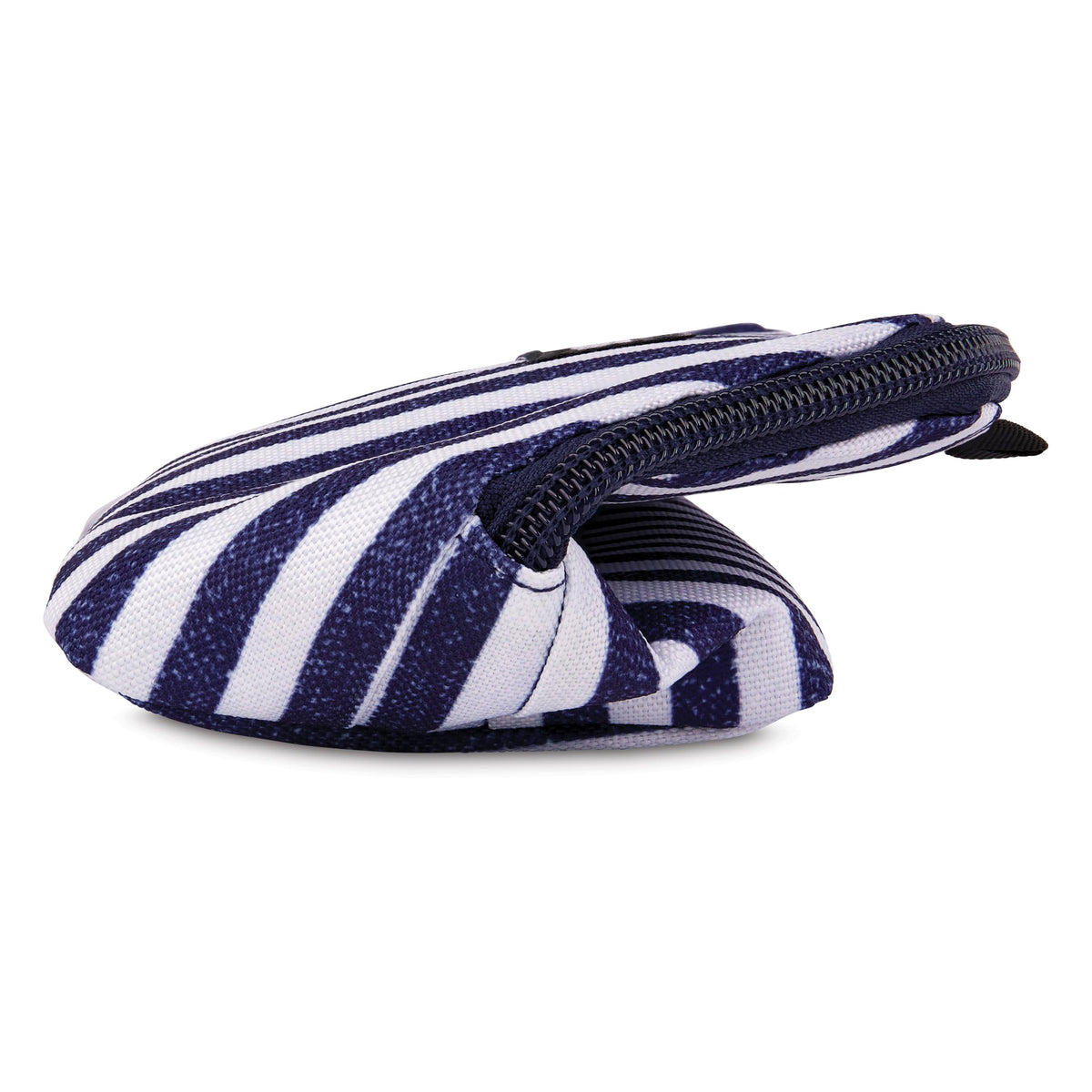 PackIt Freezable Snack Bag Seaside Stripe zip closure keeps contents secure and fresh