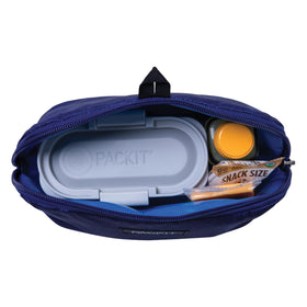 PackIt Freezable Snack Bag with snacks demonstrates portable freshness