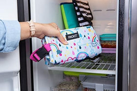 PackIt Snack Box Freezable Rainbow Sky interior liner stays clean and food-safe