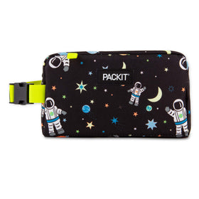 PackIt Snack Box Freezable Spaceman, closed for compact cooling on the go