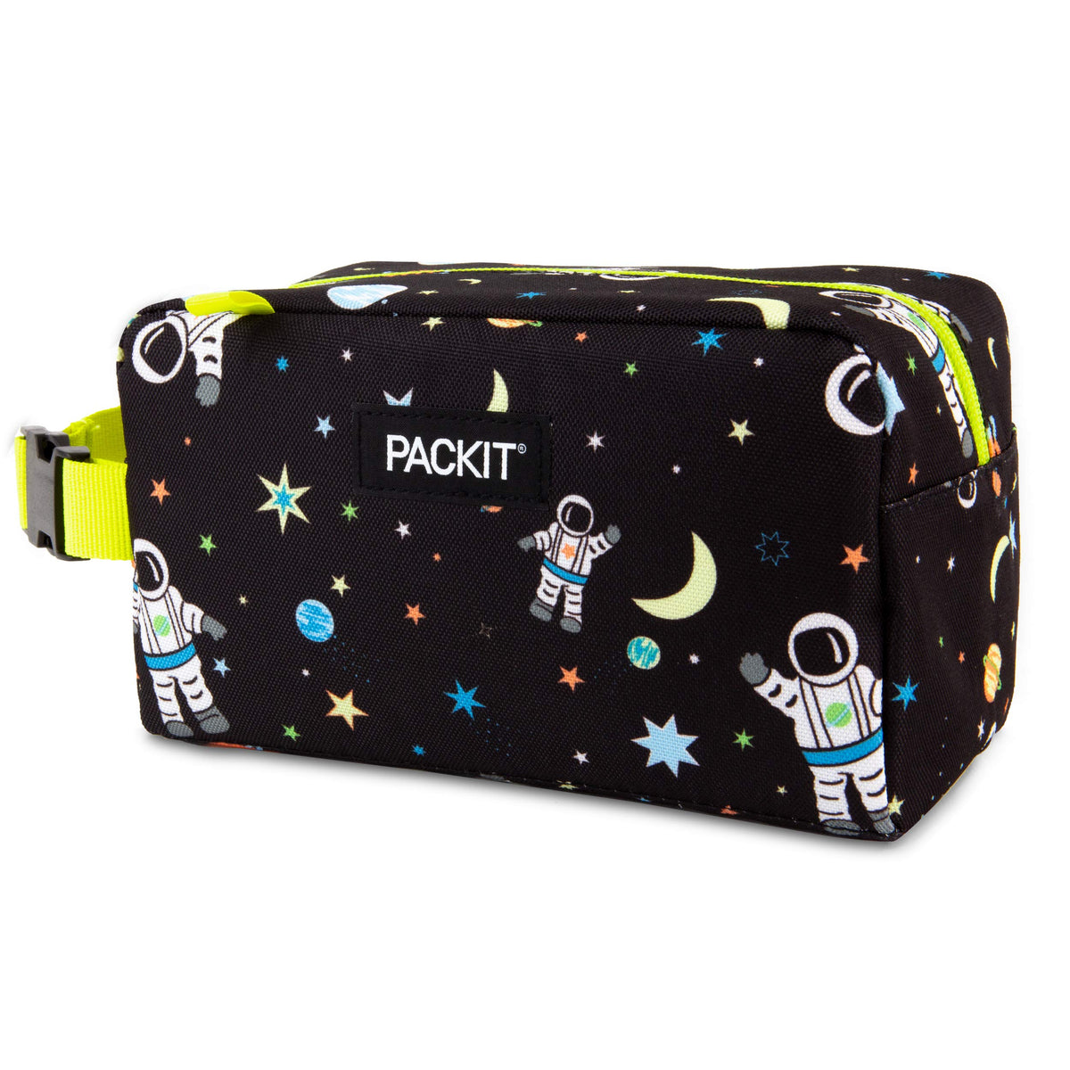 PackIt Freezable Snack Box folded compact for slim storage