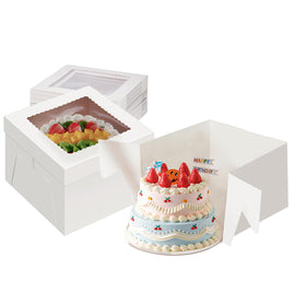 Packpal cake box with window display for a professional multi-tier presentation