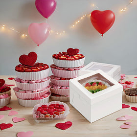 Packpal multi-tier display box showcases layered cakes with elegance