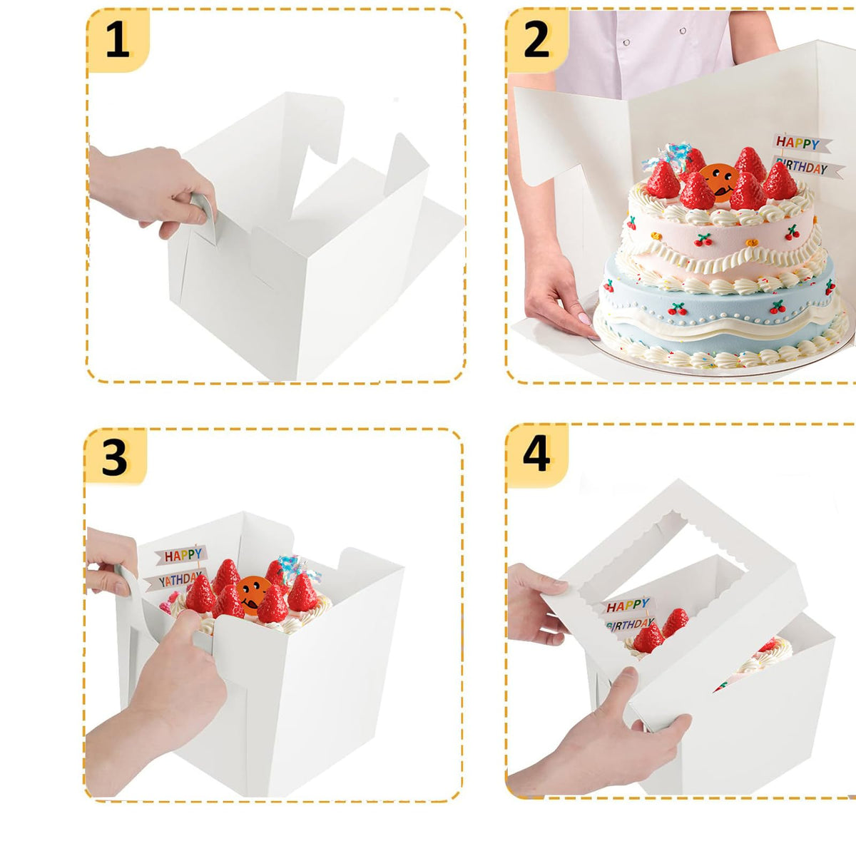 Packpal professional-look cake box enhances bakery presentations