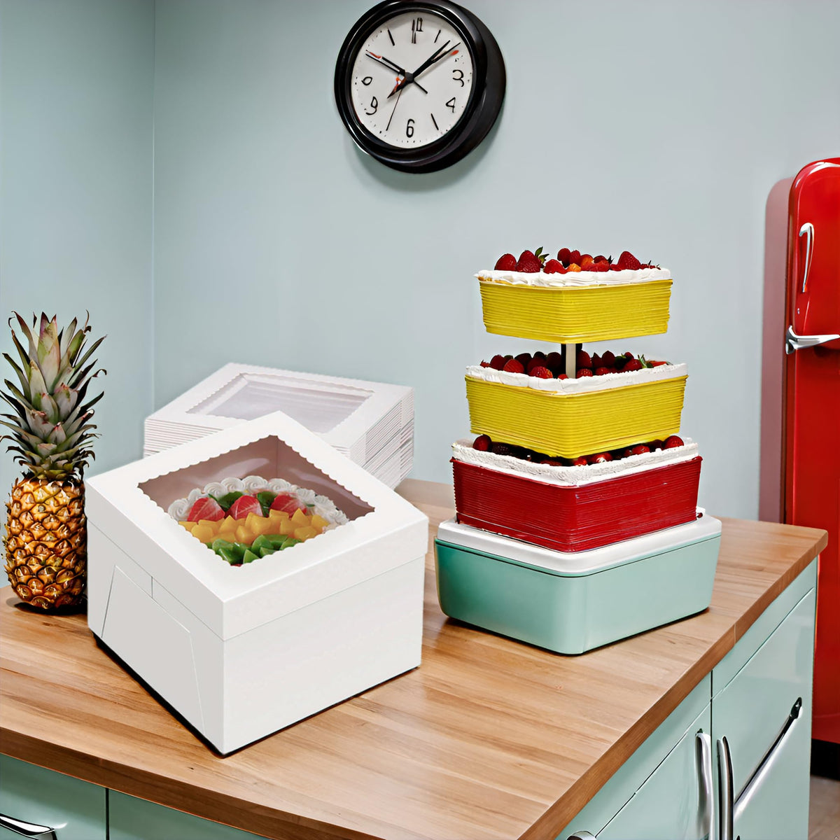 Packpal transport-friendly box keeps multi-tier cakes secure during transit