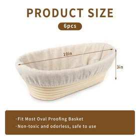 PADELE banneton cover in natural rattan, absorbs moisture for crusty bread.
