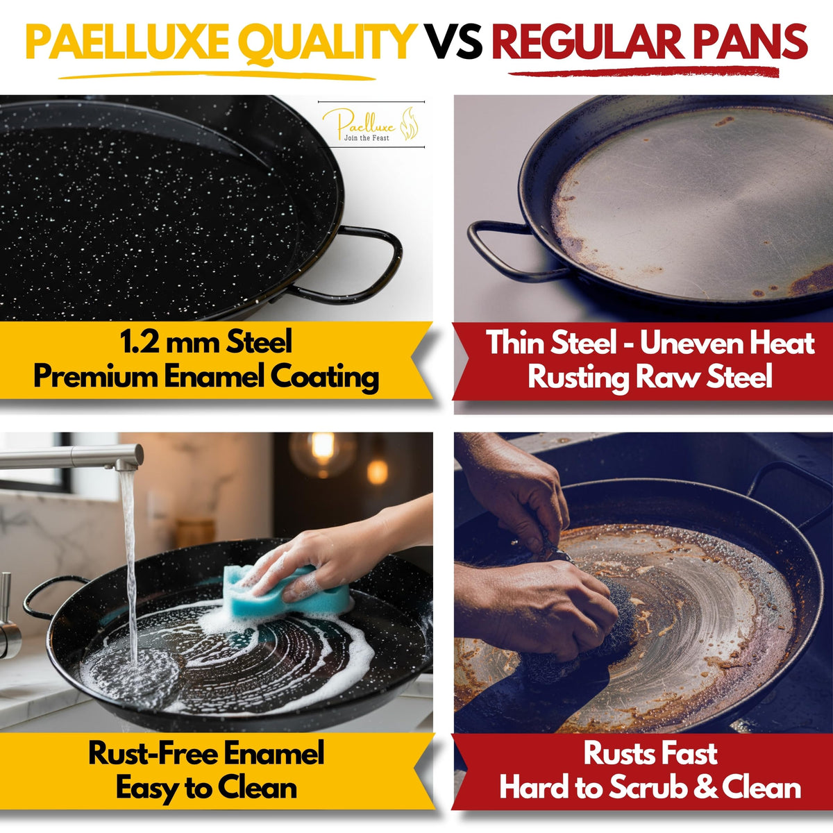 Paelluxe Pan on grill or in oven for multi-method cooking