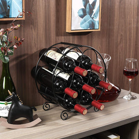PAG 7-Bottle Rack on counter shows easy access to stored bottles.