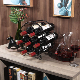PAG 7-Bottle Rack in kitchen demonstrates versatile display on counters or shelves.