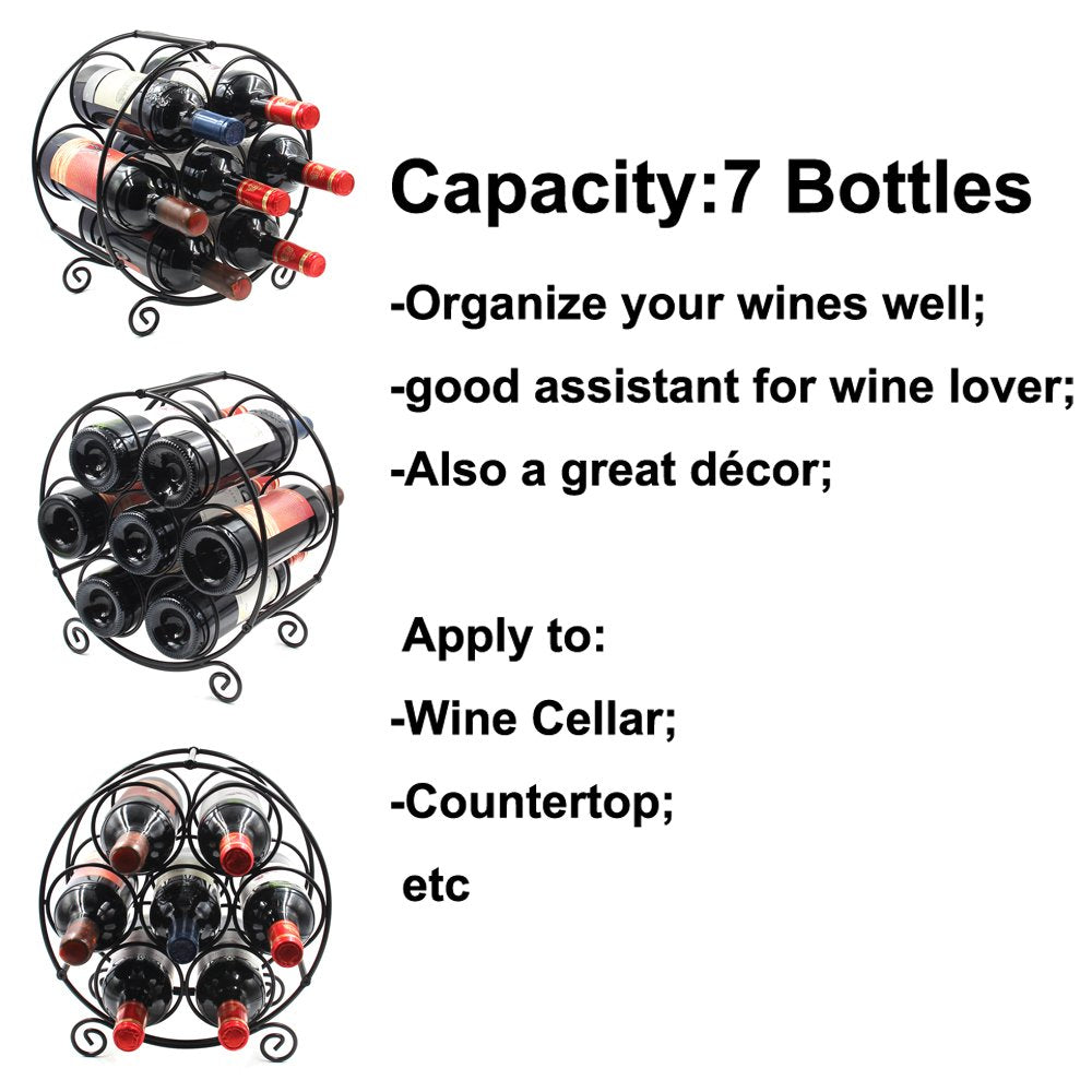 PAG 7-Bottle Rack metal detail showcases powder coat and rust resistance.