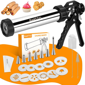 PAHTTO churro maker with stainless steel body for durability and hygienic use.