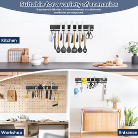Pailexin magnetic strip helps keep knives safe and kitchen tidy.