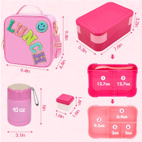 PainZieteg lunch bag with cutlery and sauce cups for easy dining