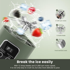 Pakay portable blender safety design with double protection and magnetic sensing