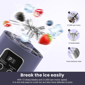 Pakay portable blender safety design with magnetic switch.