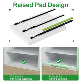PAKETA compatibility for framed and frameless cabinets expands placement options.