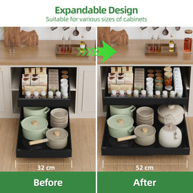 PAKETA heavy-duty carbon steel construction supports heavy items in pantry or kitchen