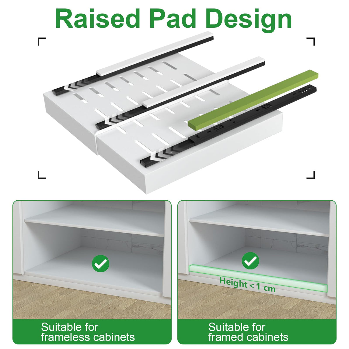 PAKETA heavy-duty carbon steel frame supports heavy pantry items.
