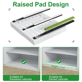 PAKETA heavy-duty carbon steel frame supports heavy pantry items.