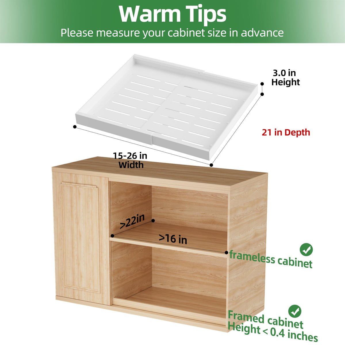Close-up of the 3-rail sliding drawer showing smooth operation and sturdy carbon steel