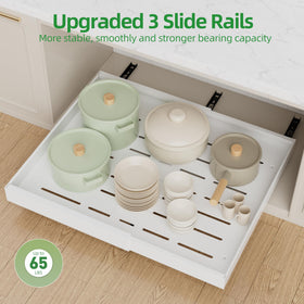 Universal organizer for kitchen, pantry, and bathroom cabinets