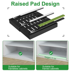 PAKETA upgraded 3-rail sliding system delivers smooth, reliable drawer movement