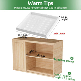 PAKETA width-adjustable drawer fitting from 12 to 20 inches for flexible cabinets