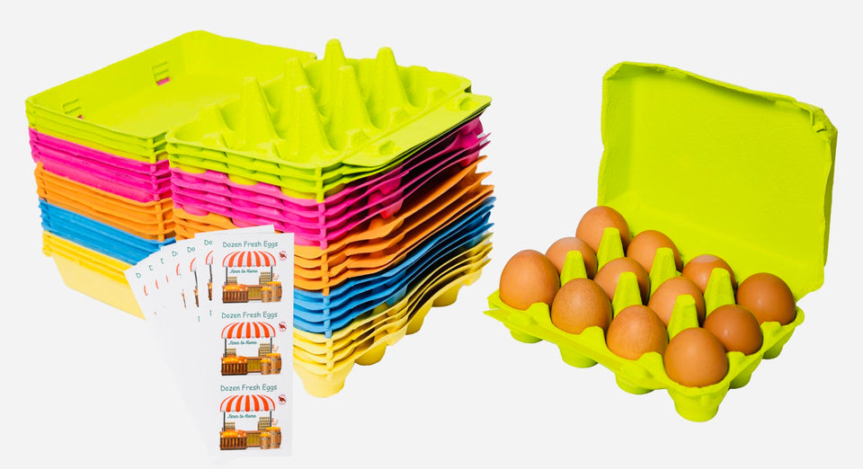 Pakiti Dozen yellow cartons on display for eye-catching market presentation.