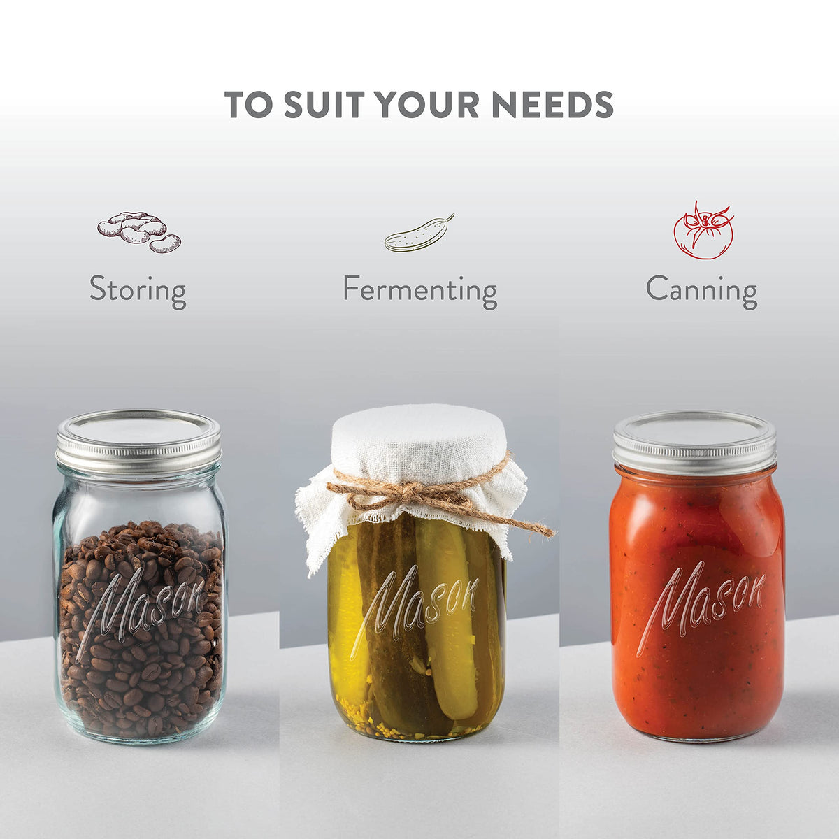 Airtight, leakproof lid on Paksh Novelty mason jar for freshness.