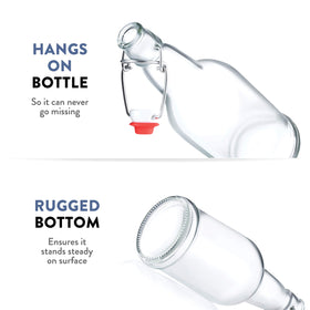 Paksh Novelty dishwasher-safe bottle with removable lid for easy cleaning.
