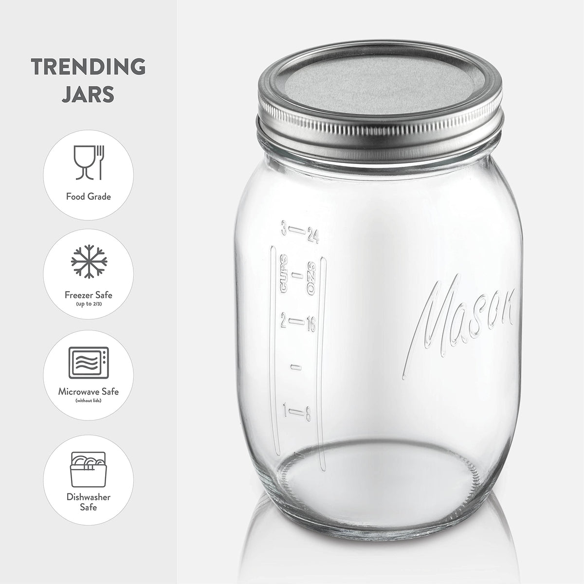 Wide-mouth Paksh Novelty jar makes filling and cleaning simple.