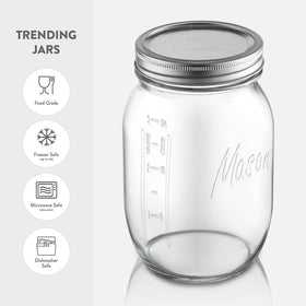 Wide-mouth Paksh Novelty jar makes filling and cleaning simple.