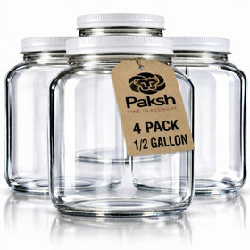 Paksh Novelty wide-mouth 64oz four-pack ideal for bulk canning.
