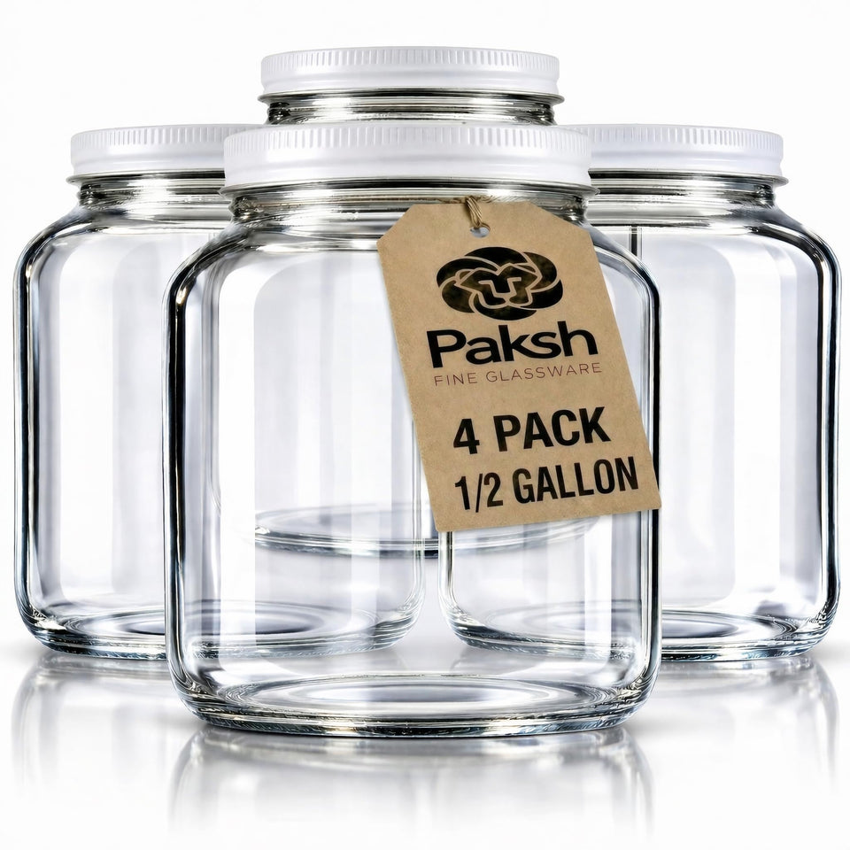 Paksh Novelty wide-mouth 64oz four-pack ideal for bulk canning.