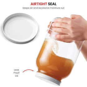 Paksh Novelty BPA-free glass jar designed for safe food storage.