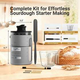 Pakusane vented lid ensures breathable fermentation and cleaner countertops.