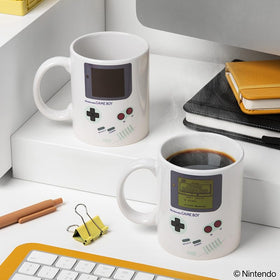 Paladone Gameboy mug in decorative gift box, ready for gifting.